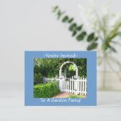 Tuinpartij-Briefkaarten Uitnodiging Briefkaart (Staand voorkant)