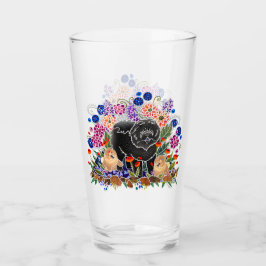 TUINPARTIJ Chow 16 oz glas-ontwerp voor & achter Glas