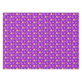 Tuinpartij Funky Retro 70s Vloerafdrukken Paars Tafelkleed (Voorkant (Horizontaal))