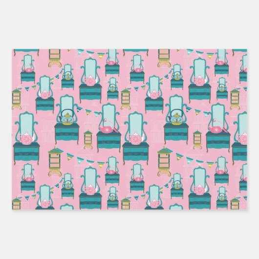  tuinpartij inpakpapier vel (Voorkant)