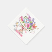 Tuinpartij Pet Lady _White Wine Napkins Servet (Hoek)