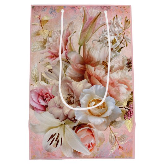 Tuinpartij roze, aangepaste cadeautas - klein, gla (Achterkant)