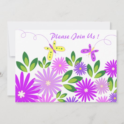 Tuinpartij - Uitnodiging (Voorkant)