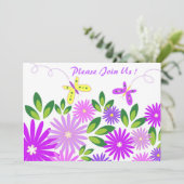 Tuinpartij - Uitnodiging (Staand voorkant)