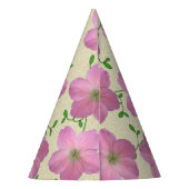 Tuinpartij - Zachte roze ventiel op elke kleur Feesthoedjes (Achterkant)