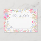 Tuinpastel wildflower afstuderen advies informatiekaartje (Voorkant)