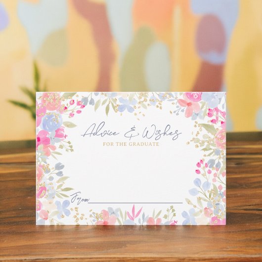 Tuinpastel wildflower afstuderen advies informatiekaartje