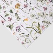 Tuinpatroon met wilde bloemen tissuepapier (Detail)