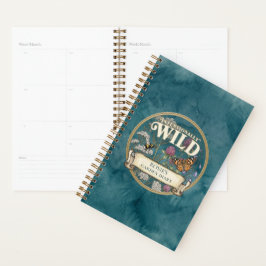 Tuinplanner met turkoois wild ontwerp - op maat ge planner