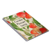 Tuinplanner met waterverf groenten notitieboek (Rechterzijde)