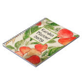 Tuinplanner met waterverf groenten notitieboek (Linkerzijde)