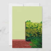 Tuinpoort Open Huis Feestje Kaart (Achterkant)