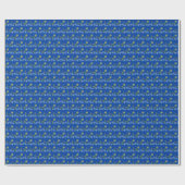 Tuinpots Inpakpapier (op blauw) (Vlak)