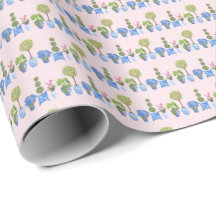 Tuinpots Inpakpapier (op roze)