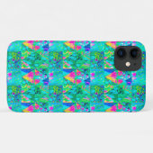 Tuinquiltschildering met Hydrangea en Blauw Case-Mate iPhone Case (Achterkant (horizontaal))