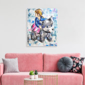 Tuinrace Canvas Afdruk (Insitu (Woonkamer))