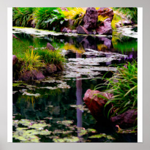 Tuinreflecties Poster