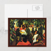 Tuinrestaurant Macke August Briefkaart (Voorkant / Achterkant)