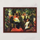 Tuinrestaurant Macke August Briefkaart (Voorkant)