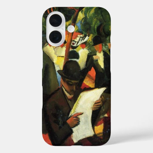 Tuinrestaurant van August Macke.  kunst Case-Mate iPhone Case (Achterkant)