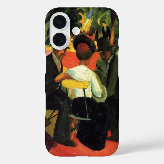 Tuinrestaurant van August Macke.  kunst Case-Mate iPhone Case (Achterkant)