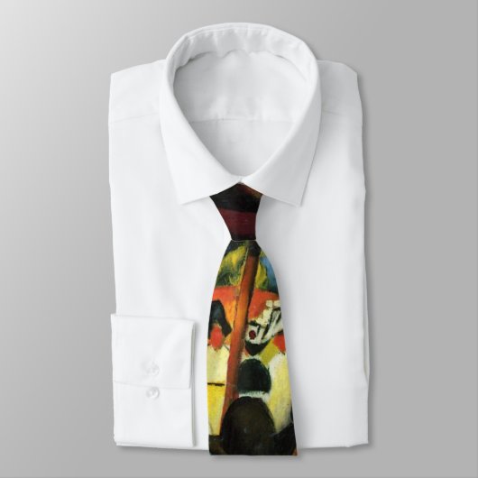 Tuinrestaurant van August Macke.  kunst Stropdas (Gebonden)