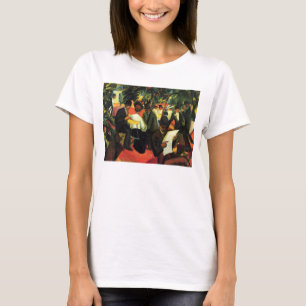 Tuinrestaurant van August Macke. kunst T-shirt