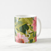 Tuinroze beschermers groen laat oorspronkelijke ku koffiemok (Voorkant rechts)