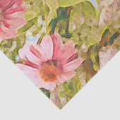 Tuinroze beschermers op Green Leaves Art Tissuepapier (Detail)