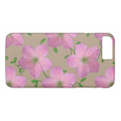 Tuinroze geraniumventiel op elke kleur Case-Mate iPhone case (Achterkant (Horizontaal))