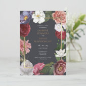 Tuinrozen Bloemrijke Verloving Feest Kaart (Staand voorkant)