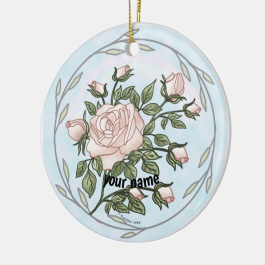 Tuinrozen Keramisch Ornament (Links)