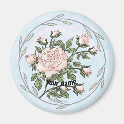 Tuinrozen Magneet (Voorkant)