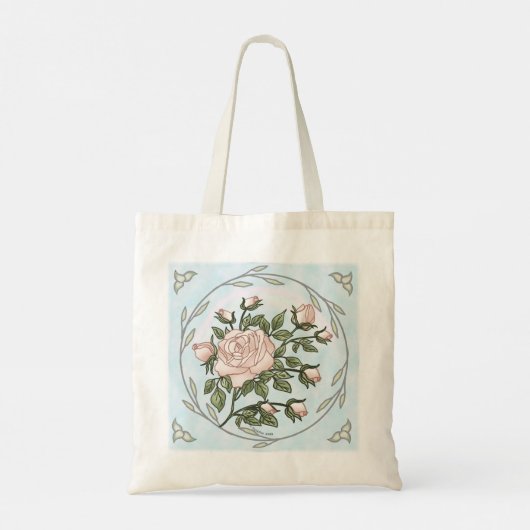 Tuinrozen Tote Bag (Achterkant)