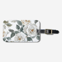 Tuinrozen | Witte Waterverf Bloemige Vintage