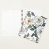 Tuinrozen | Witte Waterverf Bloemige Vintage Planner (Display)