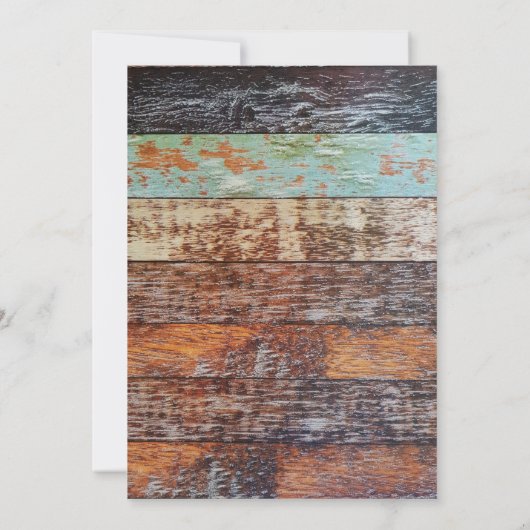 Tuinschepingen, Rustic Garden Party Kaart (Achterkant)