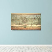 Tuinschilderijen uit de "Villa of Livia" Canvas Afdruk (Insitu (Houten vloer))