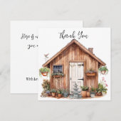 Tuinschuur en Happy Place | PLANTEN | Fontein Bedankkaart (Voorkant / Achterkant)