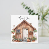 Tuinschuur en Happy Place | PLANTEN | Fontein Bedankkaart (Staand voorkant)