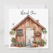 Tuinschuur en Happy Place | PLANTEN | Fontein Bedankkaart (Voorkant)