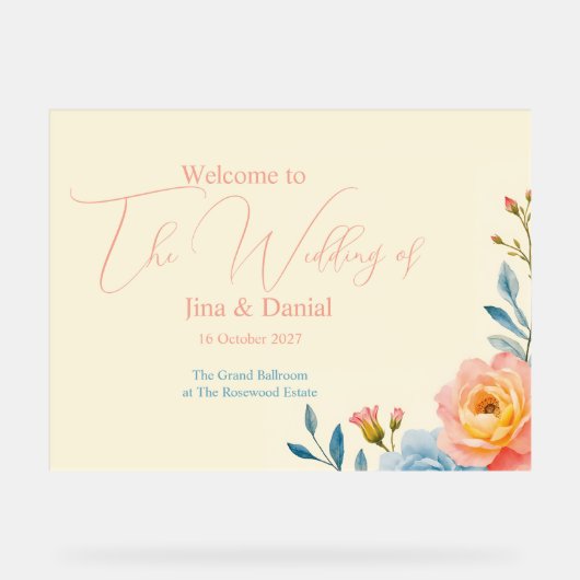 Tuinserenade Acryl Bord (Voorkant)