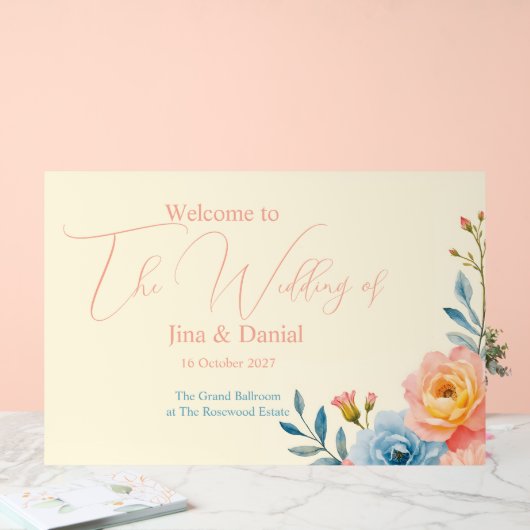 Tuinserenade Acryl Bord (Huwelijk)