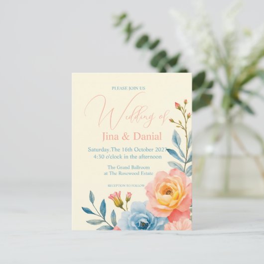 Tuinserenade Briefkaart (Staand voorkant)