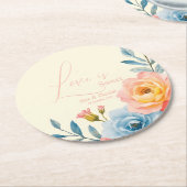 Tuinserenade Ronde Kartonnen Onderzetter (Gebogen)