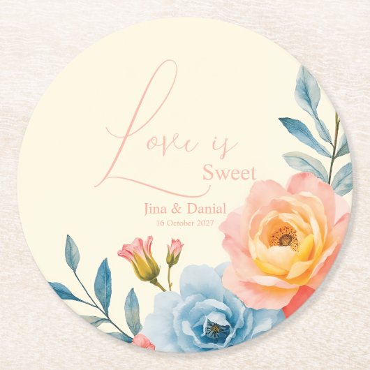 Tuinserenade Ronde Kartonnen Onderzetter (Voorkant)