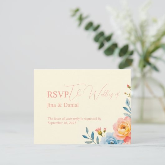 Tuinserenade RSVP Kaartje (Staand voorkant)