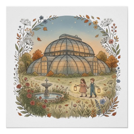 Tuinserre herfst perfect poster (Voorkant)