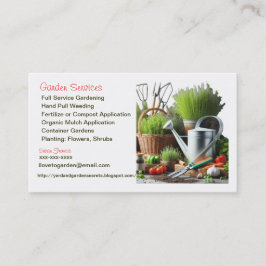 Tuinservices / Visitekaartje tuinman