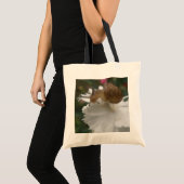 Tuinslak en witte anjer Canvas tas (Voorkant (product))